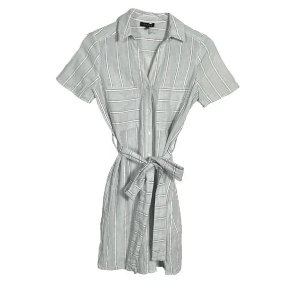 1. State | Dresses | State Cotton Linen Button Front Shirt Dress Size Xs |  Poshmark